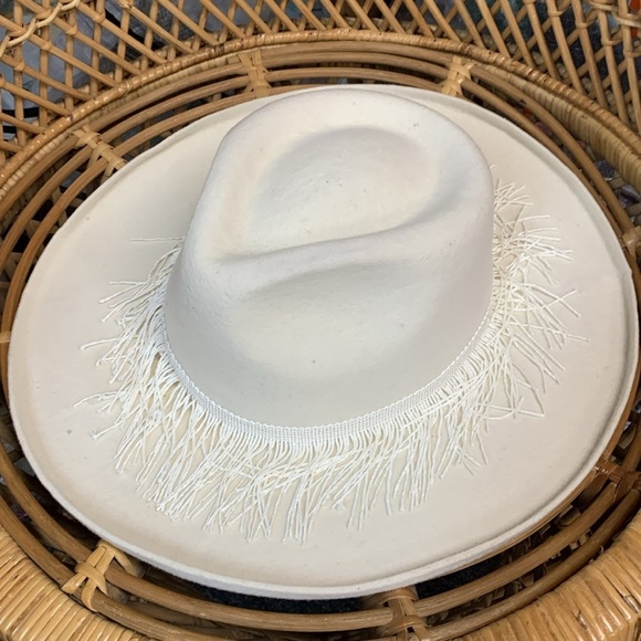 Anthropologie fringe rancher hat martinette studio one size main image 6